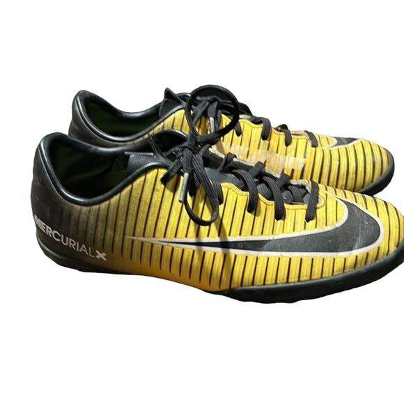 Nike Futsal Mercurial X Futsal Soccer Boys size 4 Orange Yellow Black - Picture 2 of 6